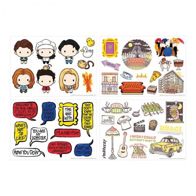 Friends Tech Decals  48 Reusable Stickers Image 1