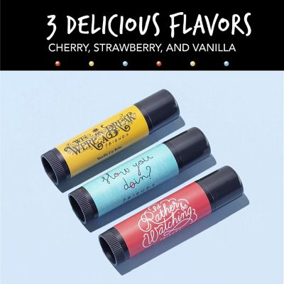 Friends TV Show Lip Balm Trio  Set of 3  Strawberry  Vanilla  Cherry Image 1