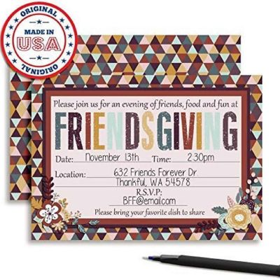 Friendsgiving Invitations 40pc. by AmandaCreation Image 1