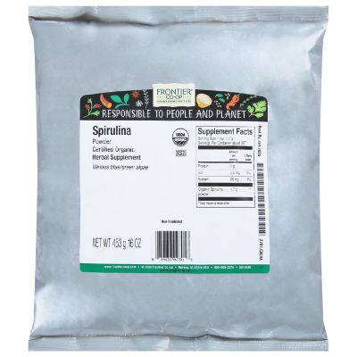 Frontier Herb 100% Organic Spirulina Powder - 1 lb. Image 1