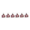 Frosted Barn Ornament (Set Of 6) 4.75"H Glass Image 4