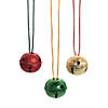 Frosted Jingle Bell Necklaces - 12 Pc. Image 1