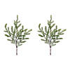 Frosted Pine Spray (Set Of 2) 28"H Plastic Image 2
