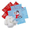 Frosty the Snowman&#8482; Blue & Red Fleece Tied Pillow Craft Kit - Makes 6 Image 1