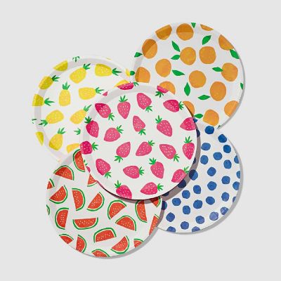 Fruit Punch Large Plates (10 per pack) Image 1