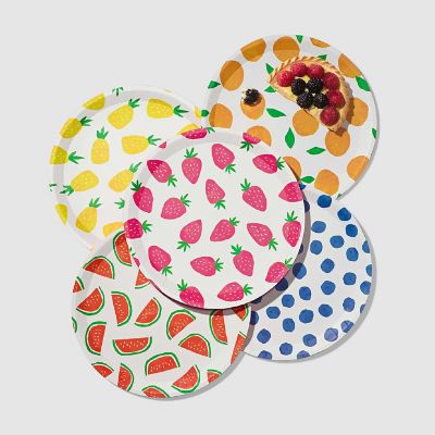 Fruit Punch Large Plates (10 per pack) Image 2