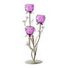 Fuchsia Blooms Candleholder 6.5X6X17.75" Image 1