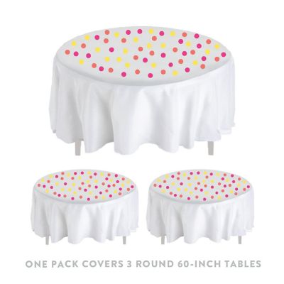 Fuchsia Coral Yellow Confetti, 180-Pack Image 3