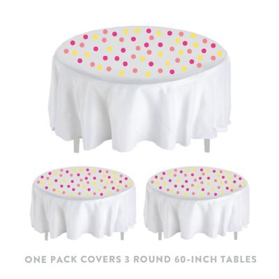 Fuchsia White Navy Confetti, 180-Pack Image 3