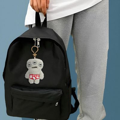 Fugglers 5-Inch Plush Clip-On  Annoyed Alien - Grey Image 1