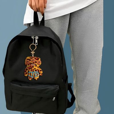 Fugglers 5-Inch Plush Clip-On  Annoyed Alien - Leopard Image 1
