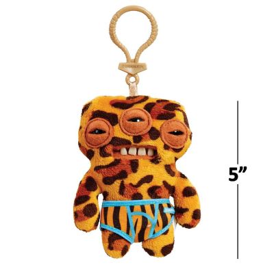 Fugglers 5-Inch Plush Clip-On  Annoyed Alien - Leopard Image 3