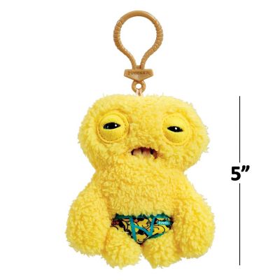 Fugglers 5-Inch Plush Clip-On  Squidge - Yellow Image 3