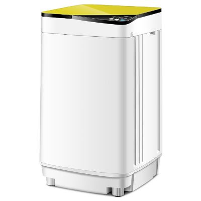 Full-Automatic Washing Machine 7.7 lbs Washer/Spinner Germicidal UV Light Yellow Image 1