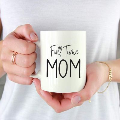 Full Time Mom Ceramic Mug Image 1