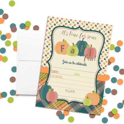 Fun Fall Pumpkin Invitations 40pc. by AmandaCreation Image 1
