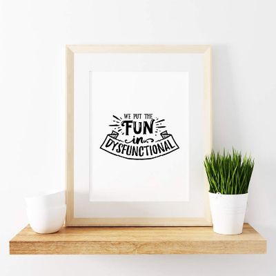 Fun in Dysfunctional 8.5x11in 1-Pack Image 1