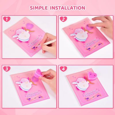 Fun Little Toys - 28PCS Valentine's Heart-Shaped Slimes with Greeting Cards Image 2