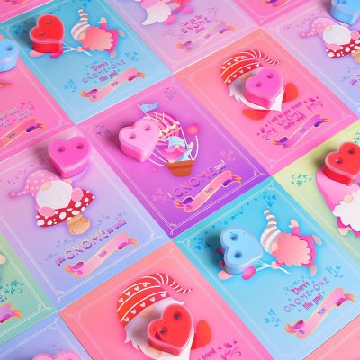 Fun Little Toys - 28PCS Valentine's Heart-Shaped Slimes with Greeting Cards Image 3