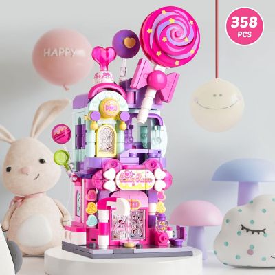 Fun Little Toys - 358PCS Candy Shop Building Blocks Set Image 2