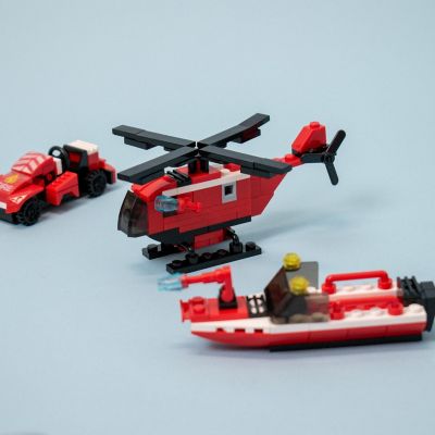 Fun Little Toys - Fire Rescue Cars Building Blocks Image 3