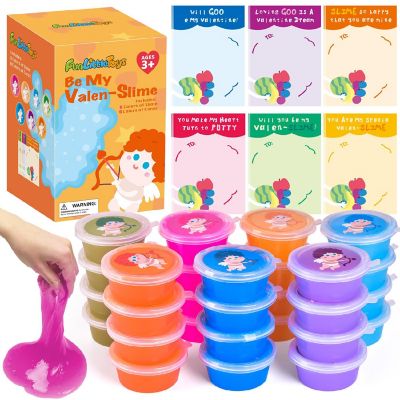 Fun Little Toys- Valentines Gift Slime Kit with Cards 28 Pcs Image 1