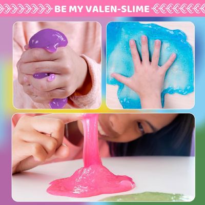 Fun Little Toys- Valentines Gift Slime Kit with Cards 28 Pcs Image 3