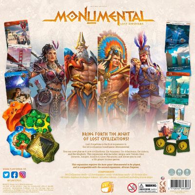 Funforge: Monumental Lost Kingdoms Expansion -Deckbuilding Board Game Image 1