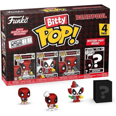 Funko Bitty POP! Deadpool - Backyard Griller, Clown, Bedtime and mystery 4-Pack Image 1