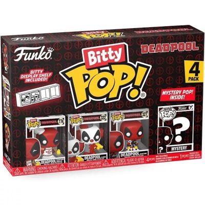 Funko Bitty POP! Deadpool - Backyard Griller, Clown, Bedtime and mystery 4-Pack Image 2