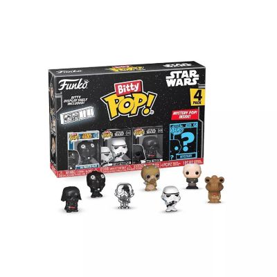 Funko Bitty POP! Star Wars 4-Pack &amp;#8211; Darth Vader, TIE Fighter Pilot, Stormtrooper &amp; Mystery Mini Figure Image 1