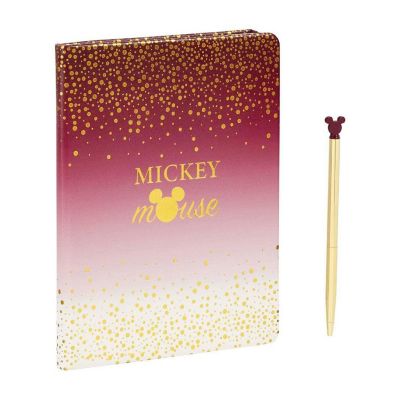 Funko Disney Mickey Mouse Notebook &amp; Berry Glitter Pen Image 1