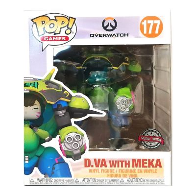 Funko Overwatch Nano Cola D.Va with Meka Super Sized 6" Pop Games Figure Image 1
