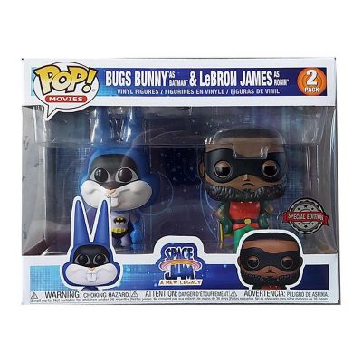 Funko Pop Batman Bugs Bunny Robin Lebron James Space Jam 2 New Legacy Figure Set Image 1