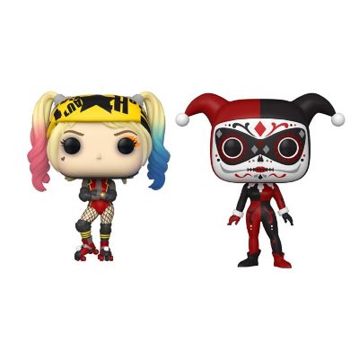 Funko Pop! DC 2pk Harley Quinn Roller Derby #307, Harley Quinn ''Dia de los DC'' #413 Image 1