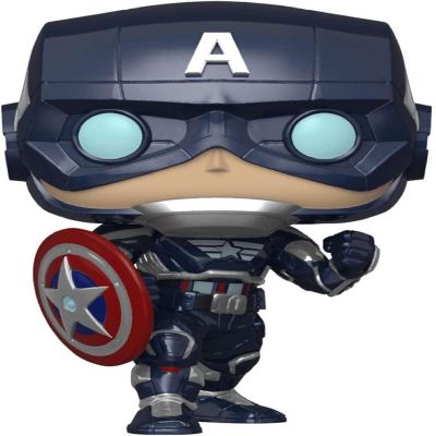 Funko Pop! Marvel: Avengers Game - Captain America Stark Tech Suit Image 1