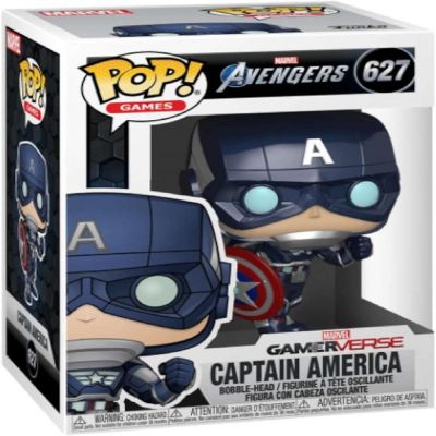 Funko Pop! Marvel: Avengers Game - Captain America Stark Tech Suit Image 2