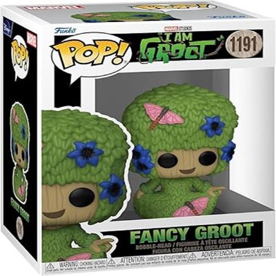 Funko Pop! Marvel: I Am Groot, Fancy Groot Vinyl Figure Image 1
