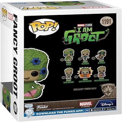 Funko Pop! Marvel: I Am Groot, Fancy Groot Vinyl Figure Image 1