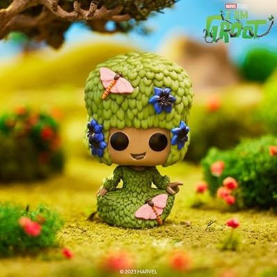 Funko Pop! Marvel: I Am Groot, Fancy Groot Vinyl Figure Image 2