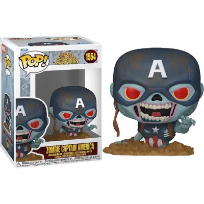 Funko Pop! Marvel Zombies: Captain America #1554 Image 1