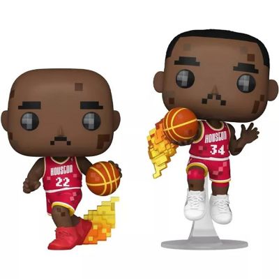 Funko Pop! NBA JAM: Rockets - Clyde Drexler and Hakeem Olajuwon 2-Pack Image 1