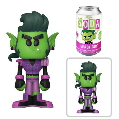 Funko Soda Teen Titans Metal Beast Boy Limited Vinyl Figure Image 1