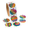 Funky Apple Sticker Roll - 100 Pc. Image 1