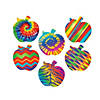 Funky Apple Sticker Roll - 100 Pc. Image 1