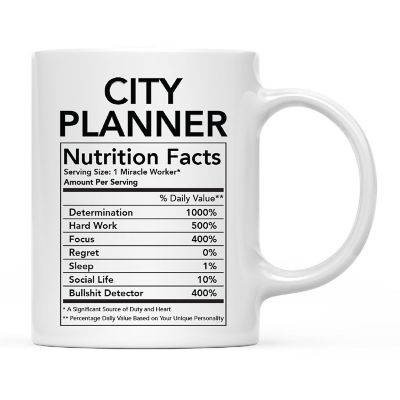 Funny City Planner Facts Coffee Mug Image 2