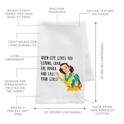 Funny Lemons Kitchen Towel, 1 Pack Image 1