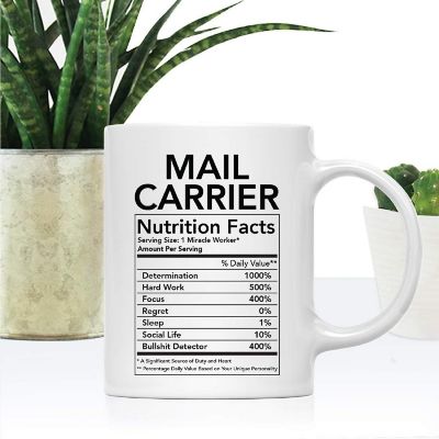 Funny Mail Carrier Facts Coffee Mug Image 1