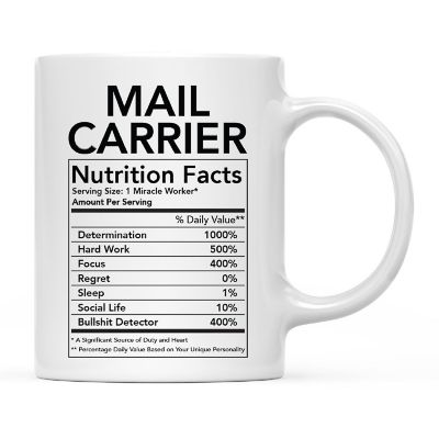 Funny Mail Carrier Facts Coffee Mug Image 2