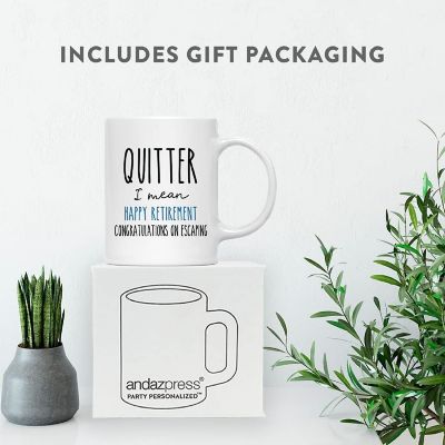 Funny Quitter Retirement Coffee Mug Image 2